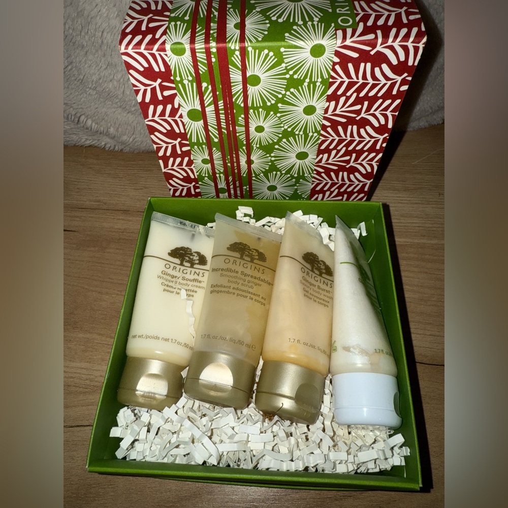 Origins 4 Pieces Natures Age Erasers Minis Creams Wash Skin Face Body Gift A